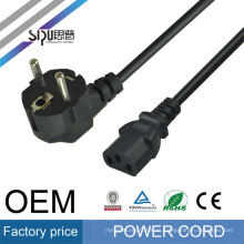 SIPU fabricado en China cable de suministro de energía de enchufe de UE estándar cable de extensión de poder europeo para notebook